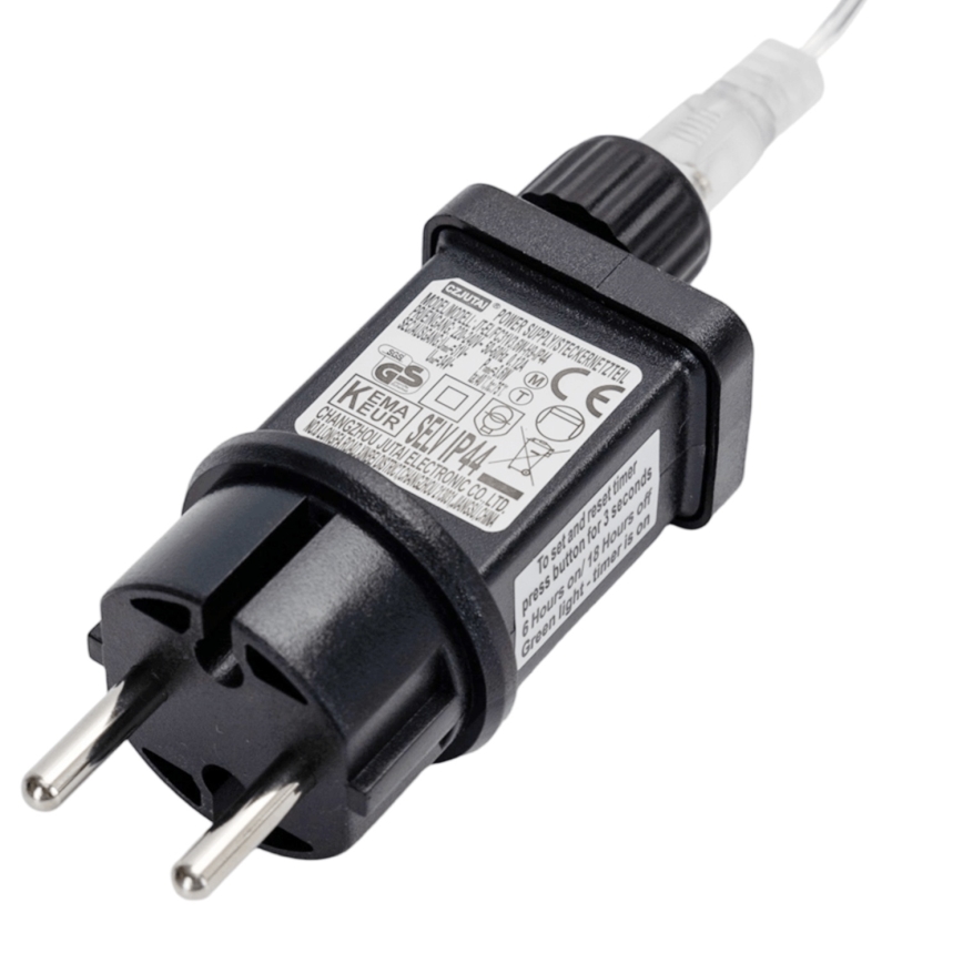 Brilagi - LED āra ziemassvētku virtene 400xLED/8 režīmi 23x0,6m IP44 auksti balta