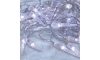Brilagi - LED Āra Ziemassvētku virtene 50xLED/8 funkcijas/3xAA 8m IP44 vēsi balta