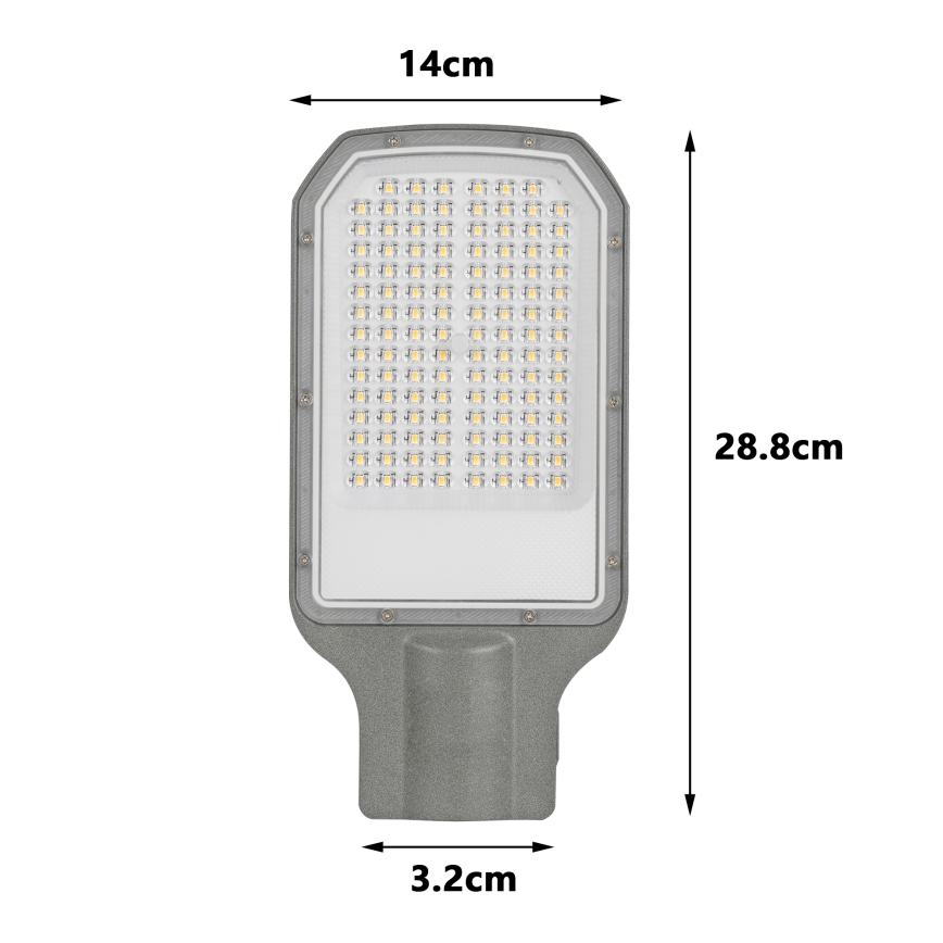 Brilagi - LED ārējais ielu gaismeklis URBANLIGHT, 50 W, 230 V, pelēks, IP65