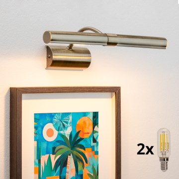 Brilagi - LED Attēla lampa DANAE 2xE14/4W/230V 3000K bronza