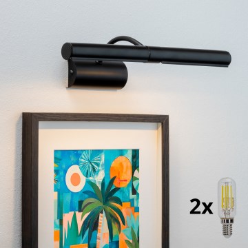 Brilagi - LED Attēla lampa DANAE 2xE14/4W/230V 3000K melna