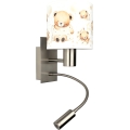 BRILAGI - LED bērnu elastīga sienas lampa BOBO 1xE27/25W/230V + LED/3W matēts hroms/balta/lācīši