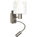 BRILAGI - LED bērnu elastīga sienas lampa BOBO 1xE27/25W/230V + LED/3W matēts hroms/balta/zaķīši