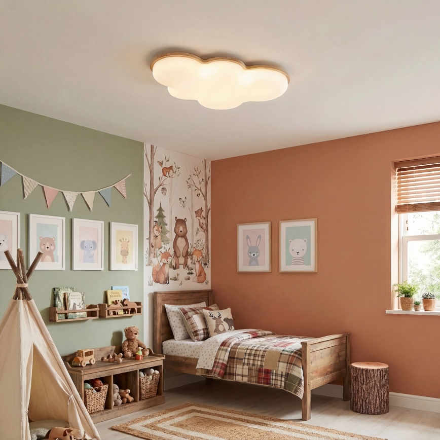 Brilagi - LED bērnu griestu gaismeklis CLOUD LED/54W/230V balta