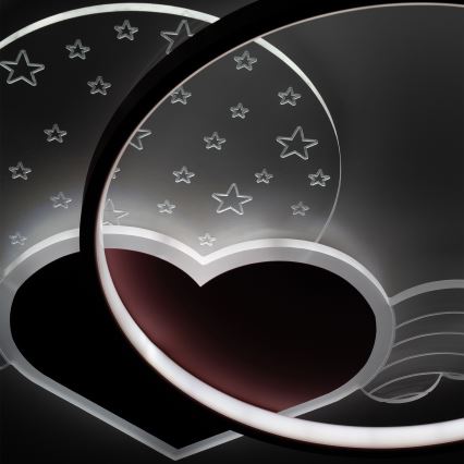 Brilagi - LED bērnu griestu gaismeklis LOVE LED/48W/230V 3000/4500/6000K rozā