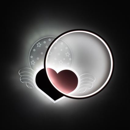 Brilagi - LED bērnu griestu gaismeklis LOVE LED/48W/230V 3000/4500/6000K rozā