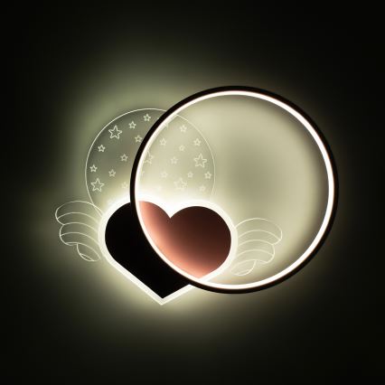 Brilagi - LED bērnu griestu gaismeklis LOVE LED/48W/230V 3000/4500/6000K rozā