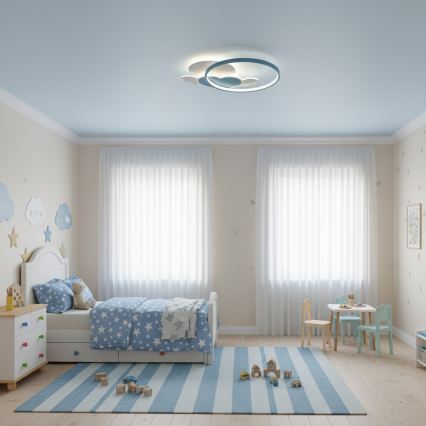 Brilagi - LED bērnu griestu gaismeklis LOVE LED/48W/230V 3000/4500/6000K zils