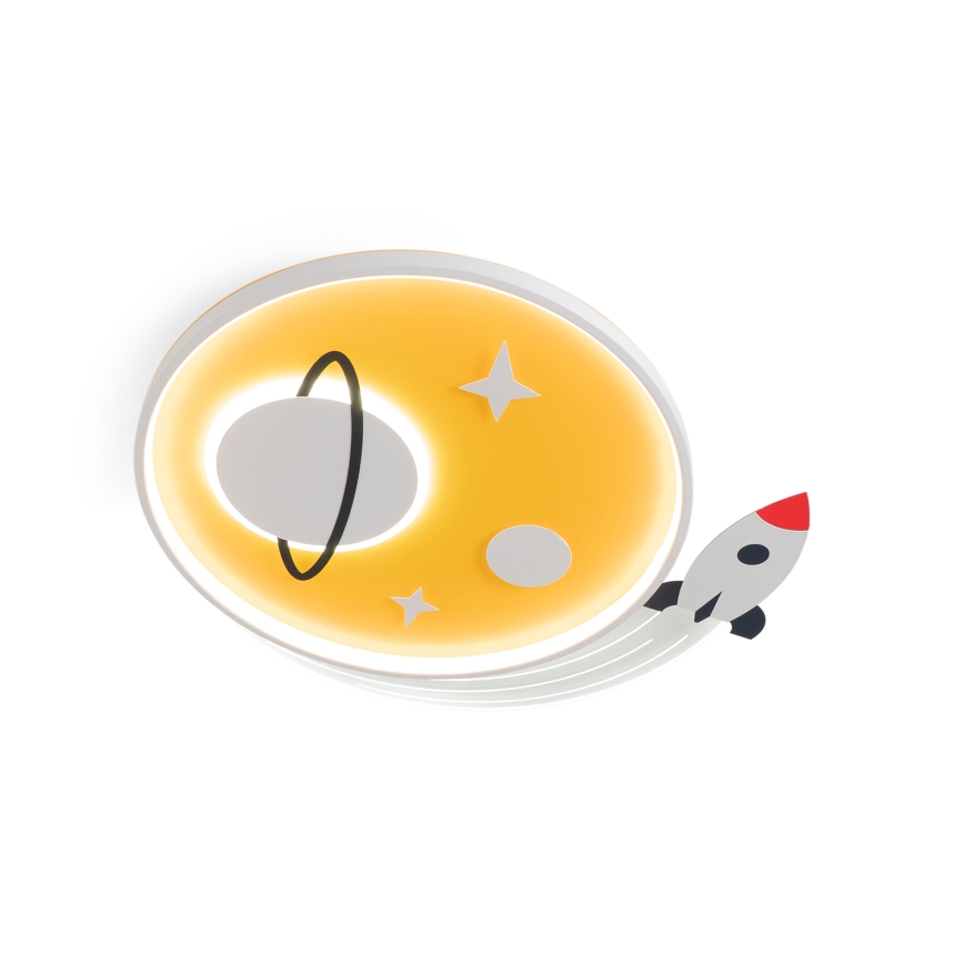 Brilagi - LED bērnu griestu gaismeklis STARSHIP LED/64W/230V 3000/4500/6000K dzeltens