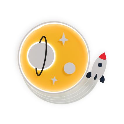 Brilagi - LED bērnu griestu gaismeklis STARSHIP LED/64W/230V 3000/4500/6000K dzeltens