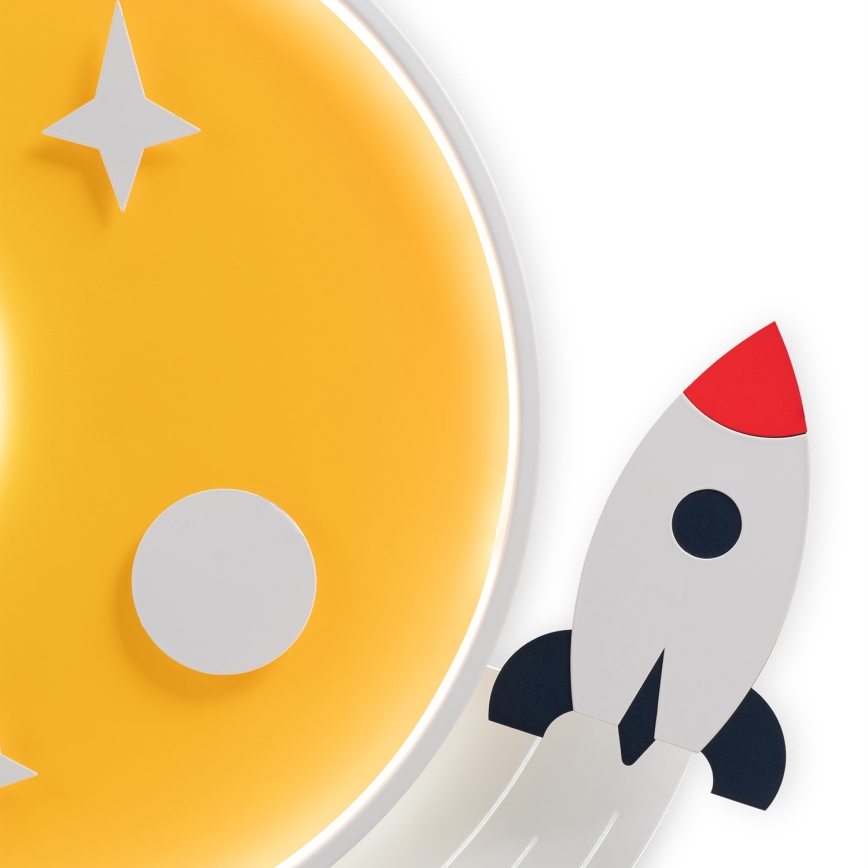 Brilagi - LED bērnu griestu gaismeklis STARSHIP LED/64W/230V 3000/4500/6000K dzeltens