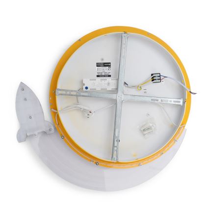 Brilagi - LED bērnu griestu gaismeklis STARSHIP LED/64W/230V 3000/4500/6000K dzeltens