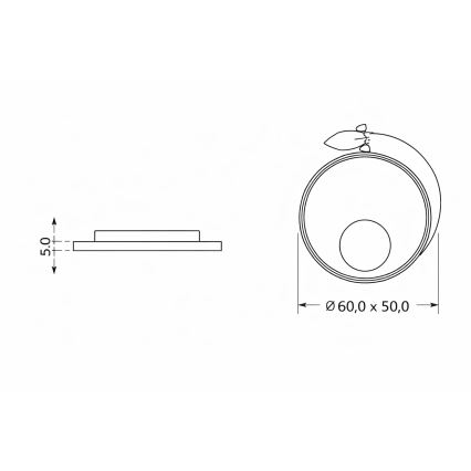 Brilagi - LED bērnu griestu gaismeklis STARSHIP LED/64W/230V 3000/4500/6000K dzeltens