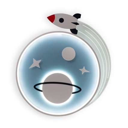 Brilagi - LED bērnu griestu lampa STARSHIP LED/64W/230V 3000/4500/6000K zila