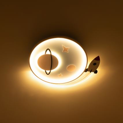 Brilagi - LED bērnu griestu lampa STARSHIP LED/64W/230V 3000/4500/6000K zila