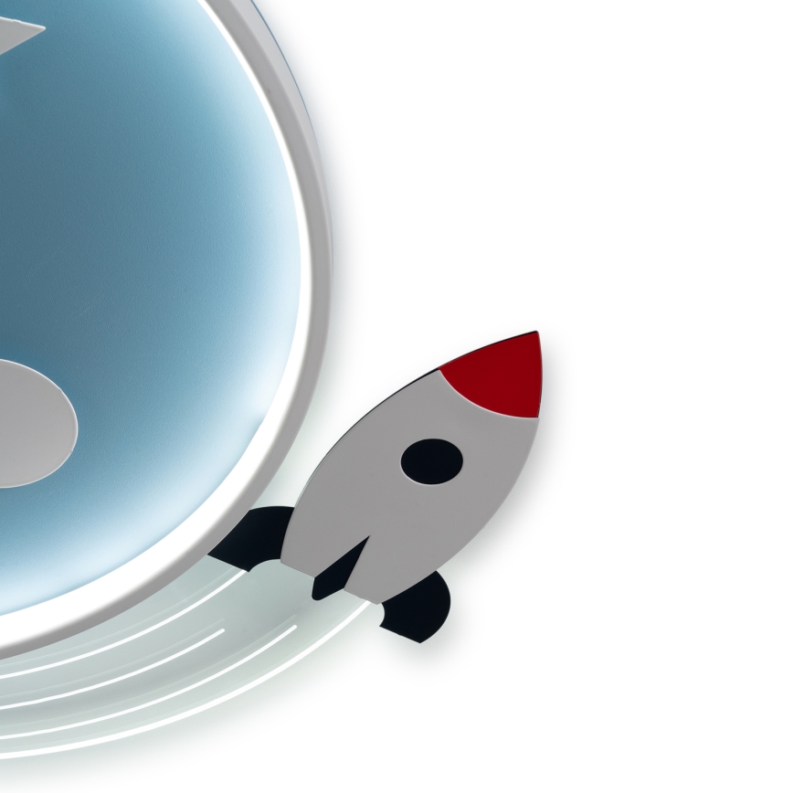 Brilagi - LED bērnu griestu lampa STARSHIP LED/64W/230V 3000/4500/6000K zila