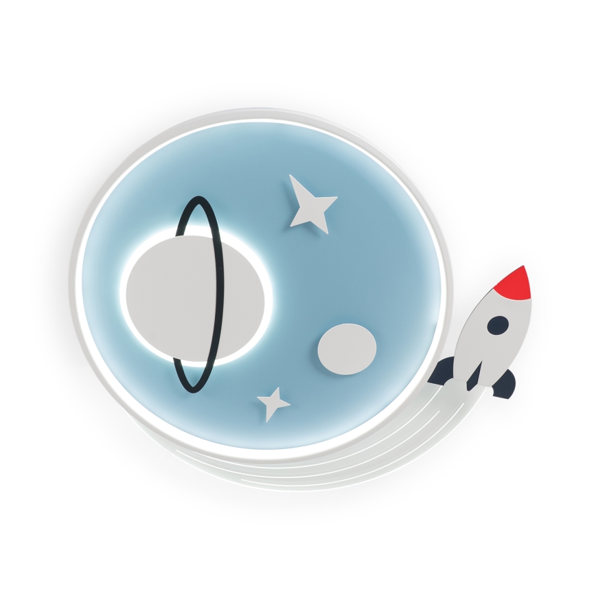 Brilagi - LED bērnu griestu lampa STARSHIP LED/64W/230V 3000/4500/6000K zila