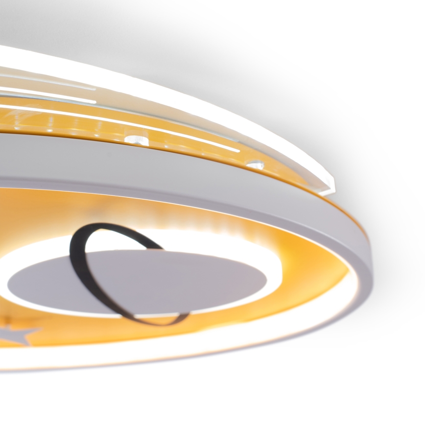 BRILAGI -LED Bērnu griestu gaismeklis STARSHIP LED/64W/230V 3000/4500K dzeltena