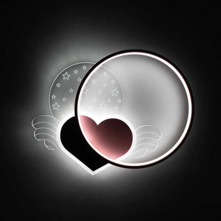 Brilagi - LED bērnu griestu lampa LOVE LED/48W/230V 3000/4500/6000K rozā