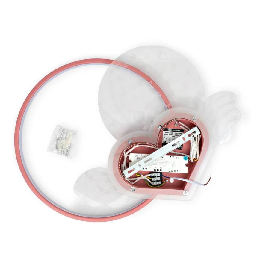 Brilagi - LED bērnu griestu lampa LOVE LED/48W/230V 3000/4500/6000K rozā