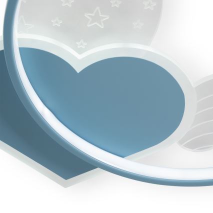 Brilagi - LED bērnu griestu lampa LOVE LED/48W/230V 3000/4500/6000K zila