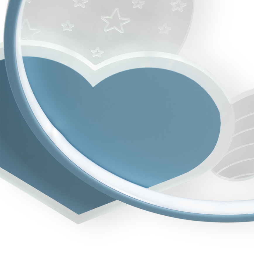 Brilagi - LED bērnu griestu lampa LOVE LED/48W/230V 3000/4500/6000K zila