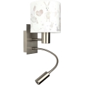 BRILAGI - LED bērnu lokanā sienas lampa BOBO 1xE27/25W/230V + LED/3W matēts hroms/balts/zaķīši