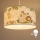 Brilagi - LED bērnu pakaramais gaismeklis ar vadu BOBO 1xE27/60W/230V Ø 35 cm balts/džungļu raksts