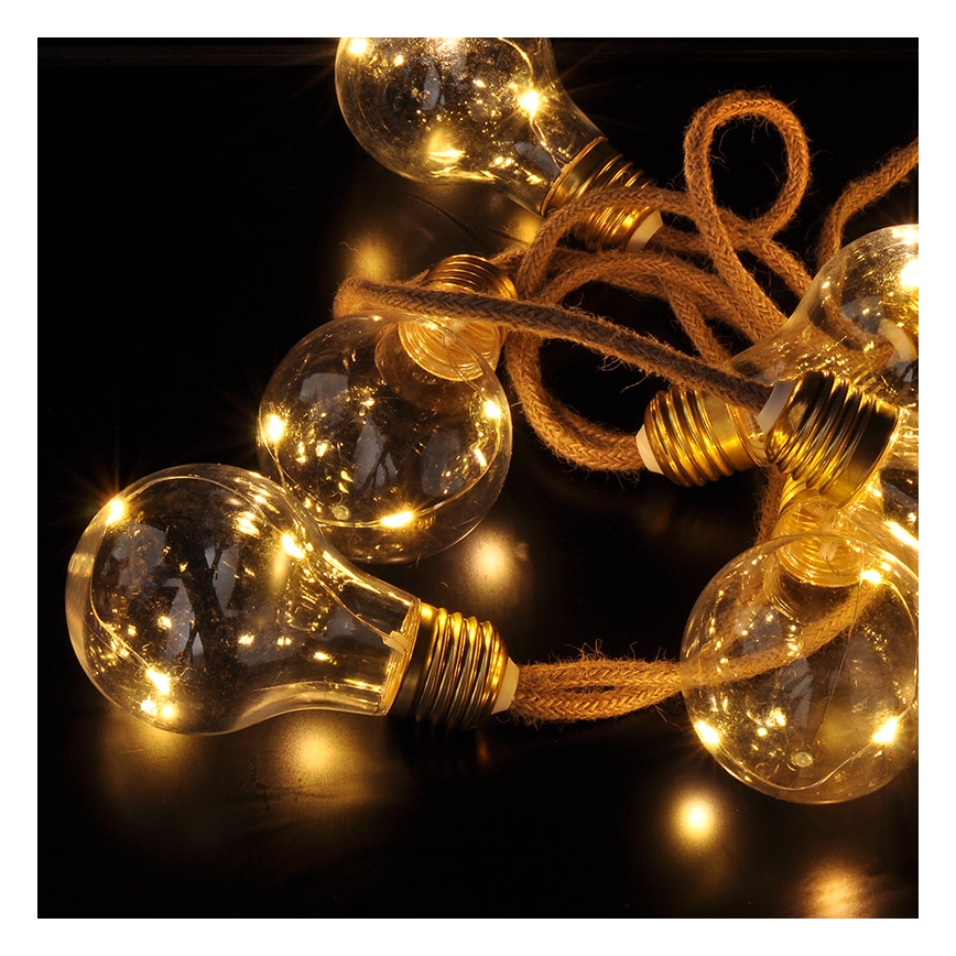 BRILAGI - LED dekoratīvā siltā baltā virtene 10xLED/3xAA 1,8m