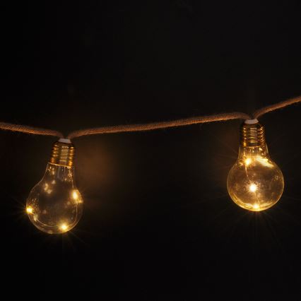 BRILAGI - LED dekoratīvā siltā baltā virtene 10xLED/3xAA 1,8m