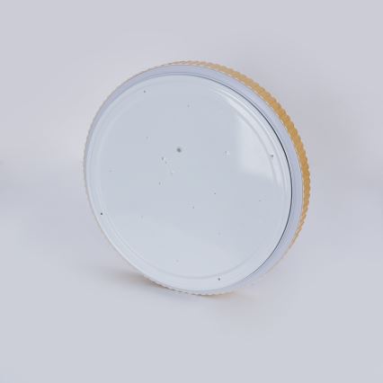 Brilagi - aptumšojama LED griestu lampa CORVO LED/72W/230V 3000-6000K, koka dekors, diametrs 50 cm + tālvadības pults