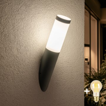 BRILAGI - LED dimējama āra sienas lampa ELIA 1xE27/6W/230V 2700-6500K IP44 Wi-Fi antracīts