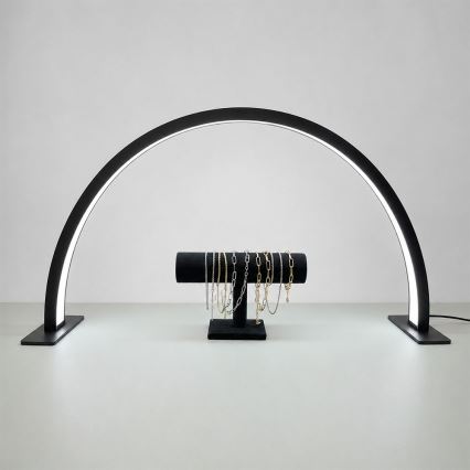 Brilagi - LED regulējama loka galda lampa RADIO LED/30W/24/230V 3000/4000/6500K melna