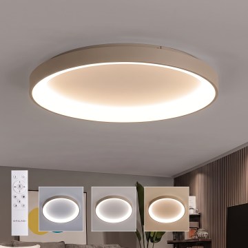 BRILAGI - LED dimējama griestu lampa FALCON II LED/108W/230V 3000-6500K Ø 80 cm balta/bēša + tālvadība