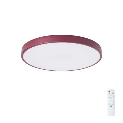 Brilagi - LED dimējama griestu lampa POOL LED/60W/230V 3000-6000K diam. 50 cm burgundsarkans + ar tālvadības pulti