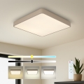 BRILAGI - LED dimējama griestu lampa POOL SQUARE LED/36W/230V 3000-6000K 40x40 cm bēša + tālvadības pults