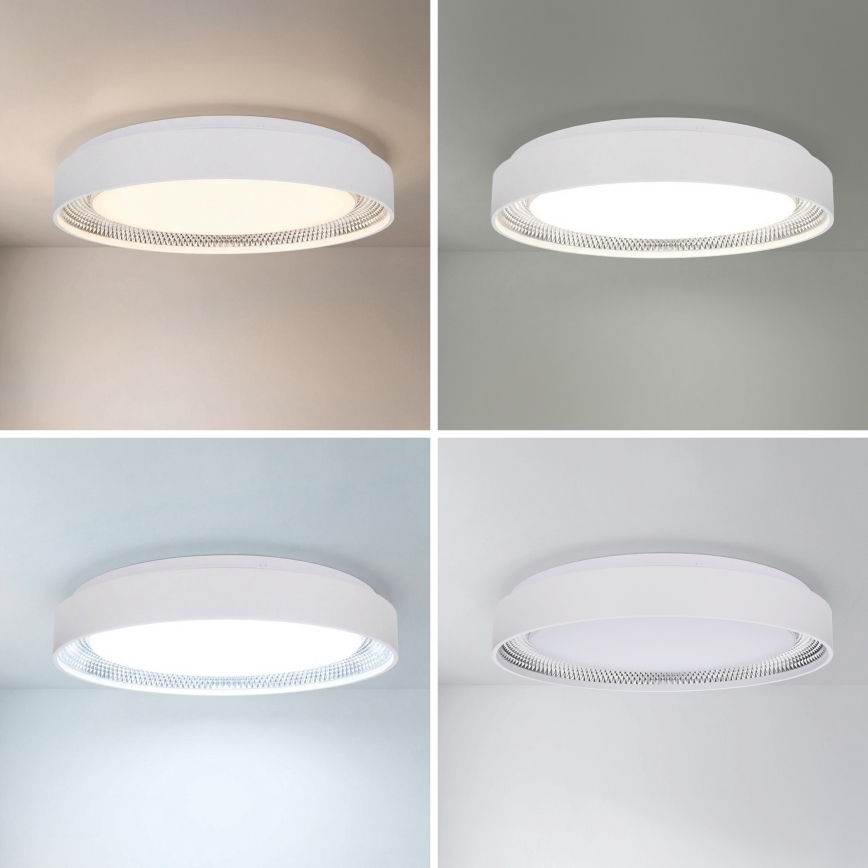 Brilagi - Dimmējams griestu gaismeklis WALDO LED/48W/230V 3000-6500K Ø 40 cm balts/sudrabs + ar tālvadības pulti