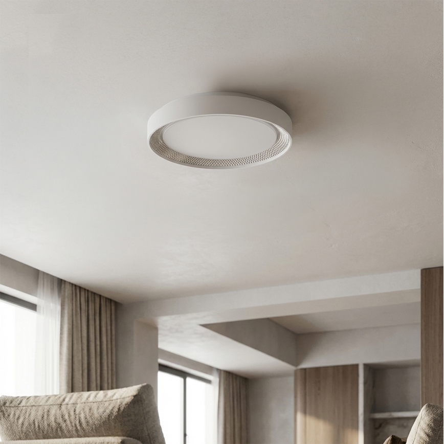 Brilagi - Dimmējams griestu gaismeklis WALDO LED/48W/230V 3000-6500K Ø 40 cm balts/sudrabs + ar tālvadības pulti