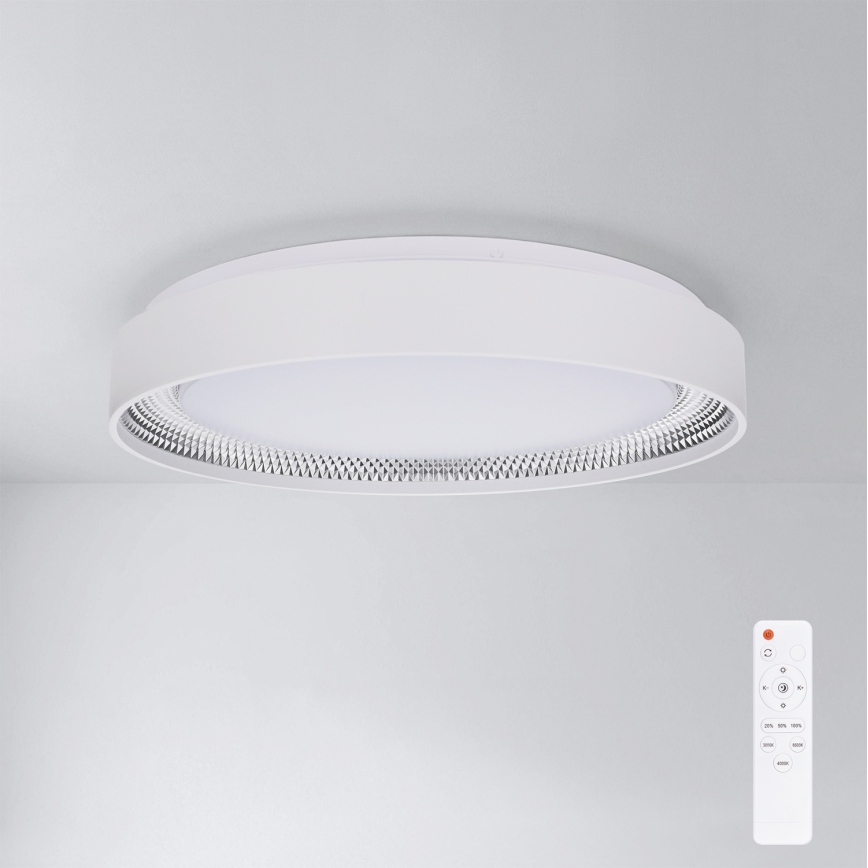 Brilagi - Dimmējams griestu gaismeklis WALDO LED/48W/230V 3000-6500K Ø 40 cm balts/sudrabs + ar tālvadības pulti