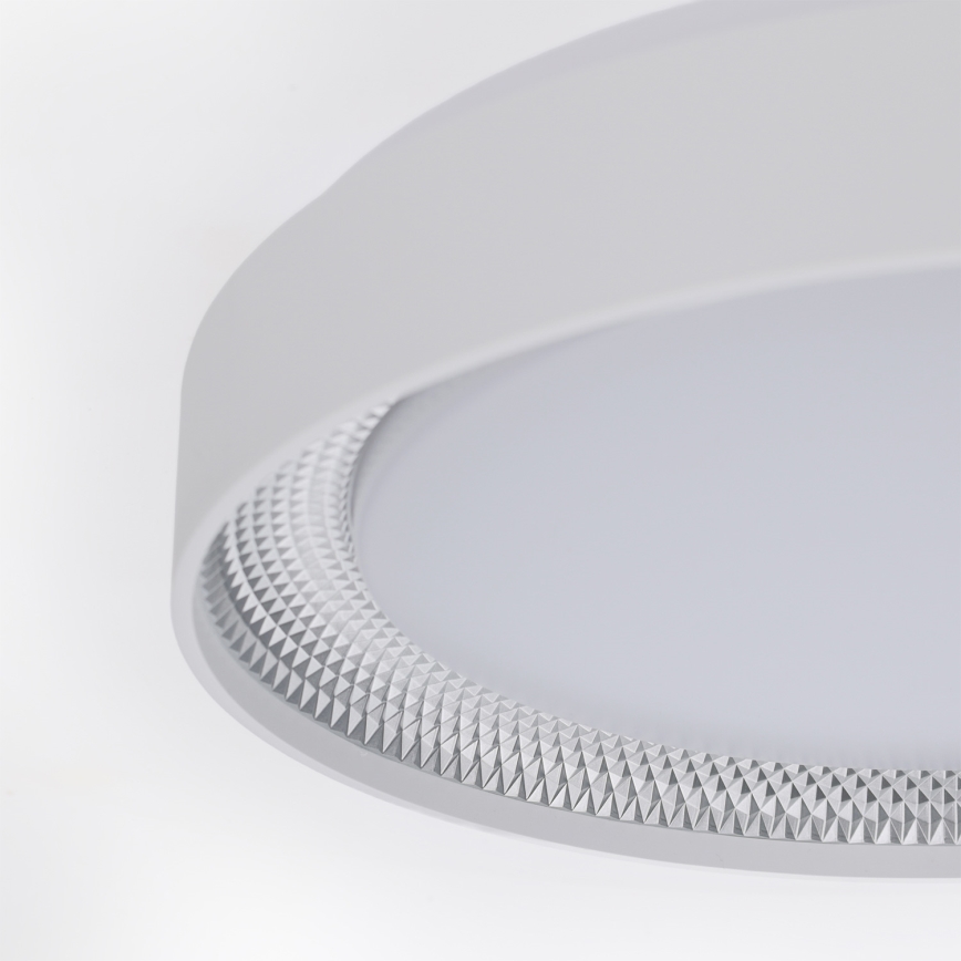 Brilagi - Dimmējams griestu gaismeklis WALDO LED/48W/230V 3000-6500K Ø 40 cm balts/sudrabs + ar tālvadības pulti