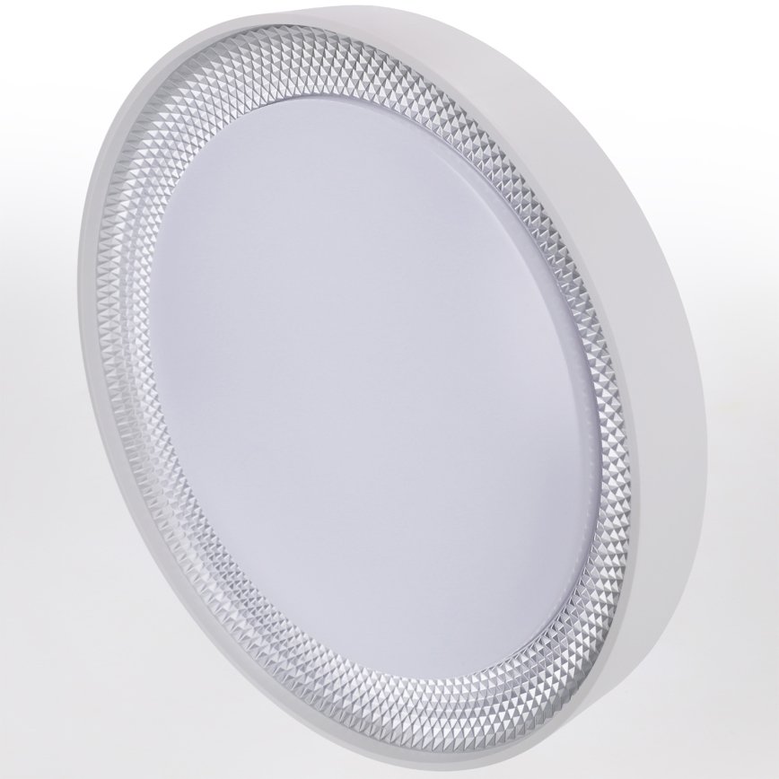Brilagi - Dimmējams griestu gaismeklis WALDO LED/48W/230V 3000-6500K Ø 40 cm balts/sudrabs + ar tālvadības pulti