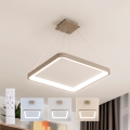 BRILAGI - LED dimējama karājlampa uz troses FALCON SLIM LED/50W/230V 3000-6500K 50x50 cm bēša + tālvadības pults