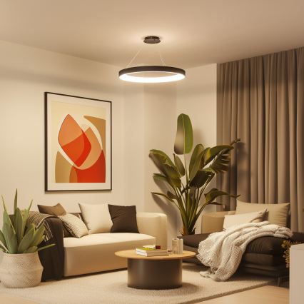 Brilagi - LED dimējama lustra uz troses FALCON II LED/108W/230V 3000-6500K Ø 80 cm melna + tālvadības pults