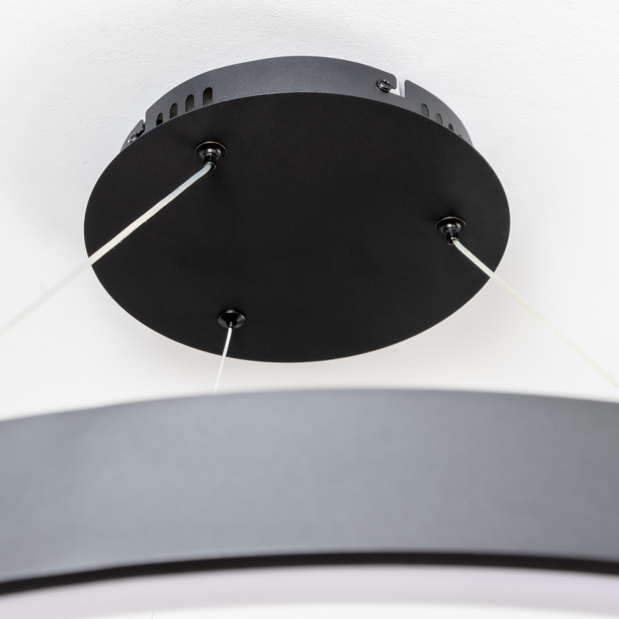 Brilagi - LED dimējama lustra uz troses FALCON II LED/108W/230V 3000-6500K Ø 80 cm melna + tālvadības pults