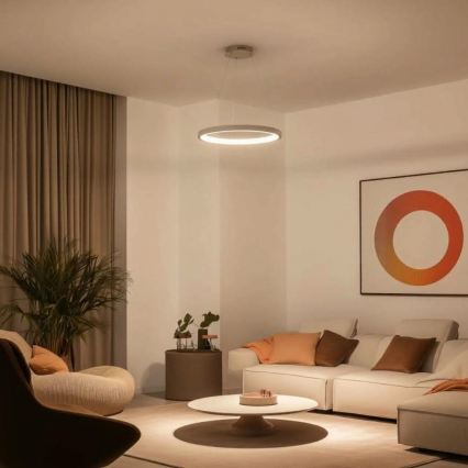 BRILAGI - LED aptumšojama piekārta lampa ar vadu FALCON SLIM LED/42W/230V 3000-6500K Ø 50 cm bēša + ar tālvadības pulti