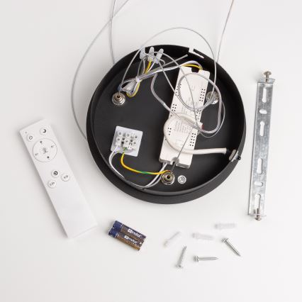 Brilagi - dimmējama LED lustra uz troses FALCON LED/40W/230V 3000-6500K Ø 45 cm melna + tālvadības pults