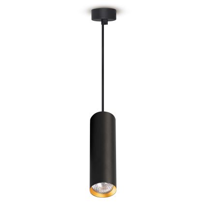 Brilagi - LED RGBW aptumšojama lustra uz troses SELE 1xGU10/4,8W/230V 3000K melna/zelta + tālvadības pults