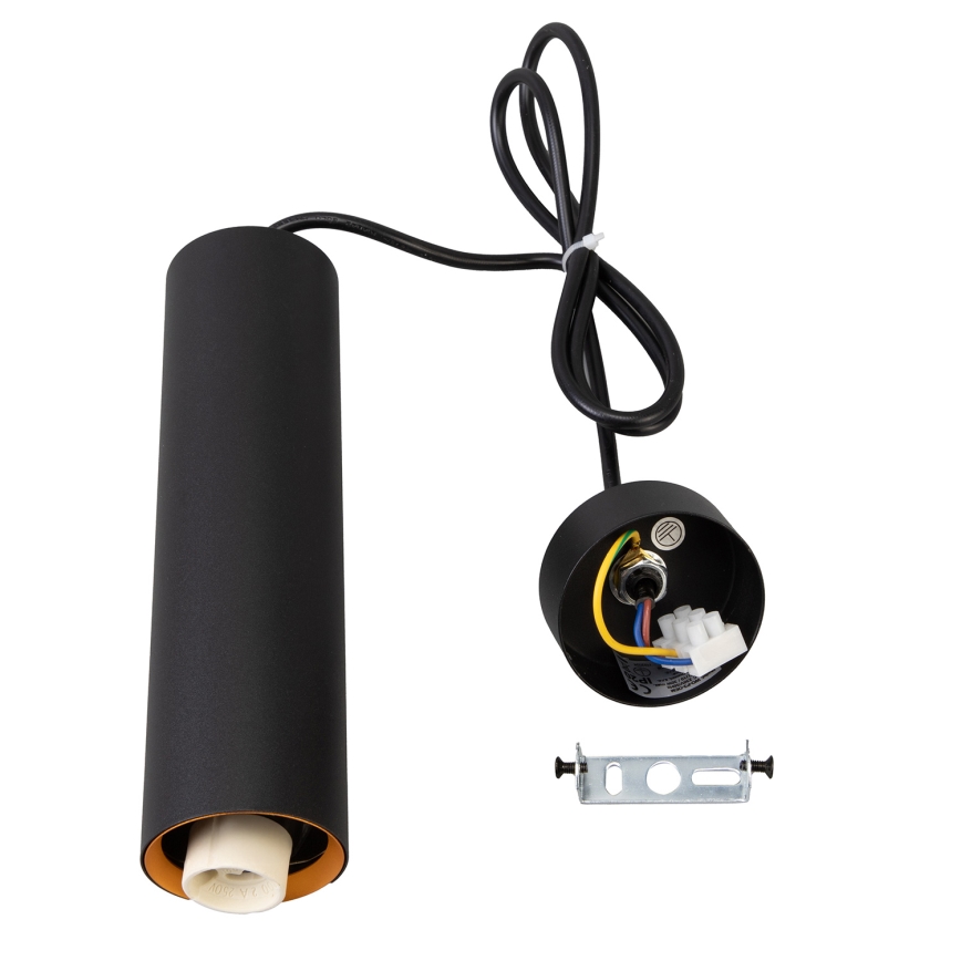 Brilagi - LED RGBW aptumšojama lustra uz troses SELE 1xGU10/4,8W/230V 3000K melna/zelta + tālvadības pults