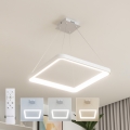Brilagi - LED dimējama piekaramā lampa uz troses FALCON SLIM LED/50W/230V 3000-6500K 50x50 cm balta + tālvadības pults
