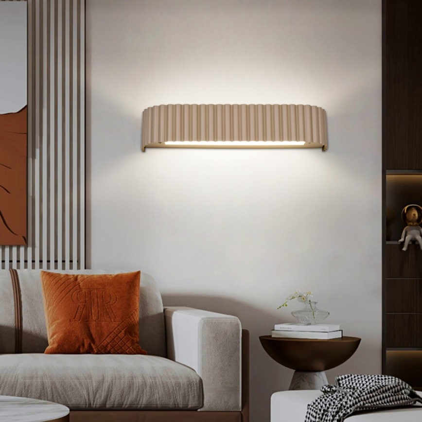 BRILAGI - LED dimējams sienas gaismeklis FALCON MODERN LED/14W/230V 3000-6000K 40 cm bēšs + tālvadība